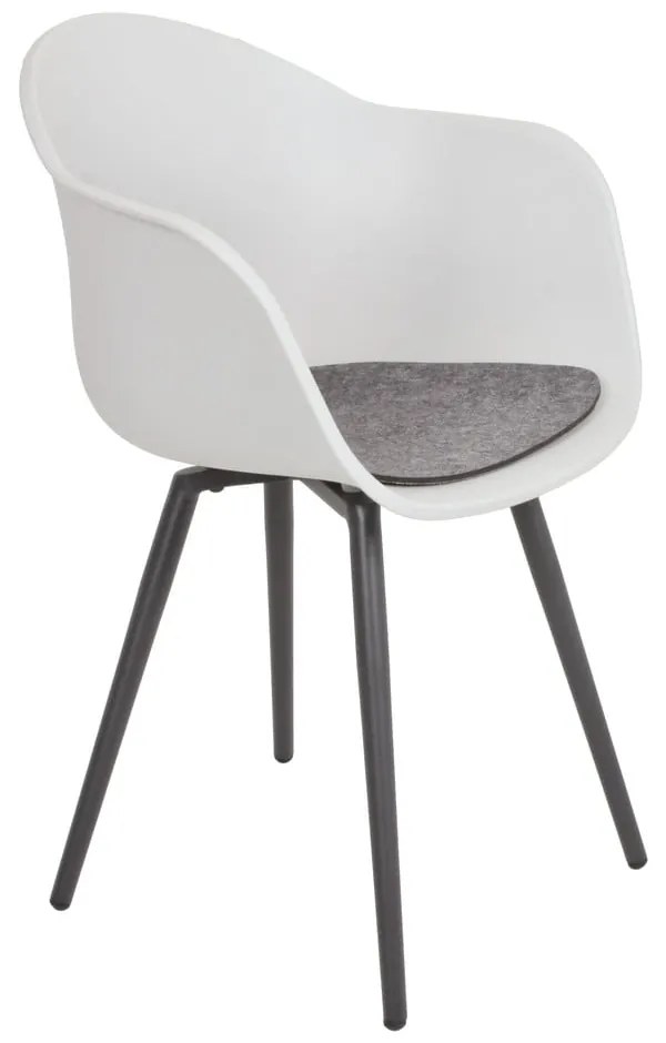 Sivá plastová záhradná stolička Zara – Garden Pleasure