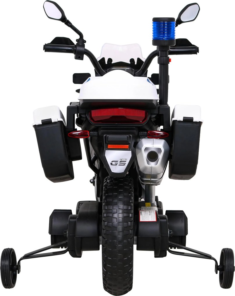 Ramiz Policajný motocykel BMW F850 GS s batériou pre deti + pomocné kolesá + siréna + svetlá + 2 kufre + bezplatné štartovanie