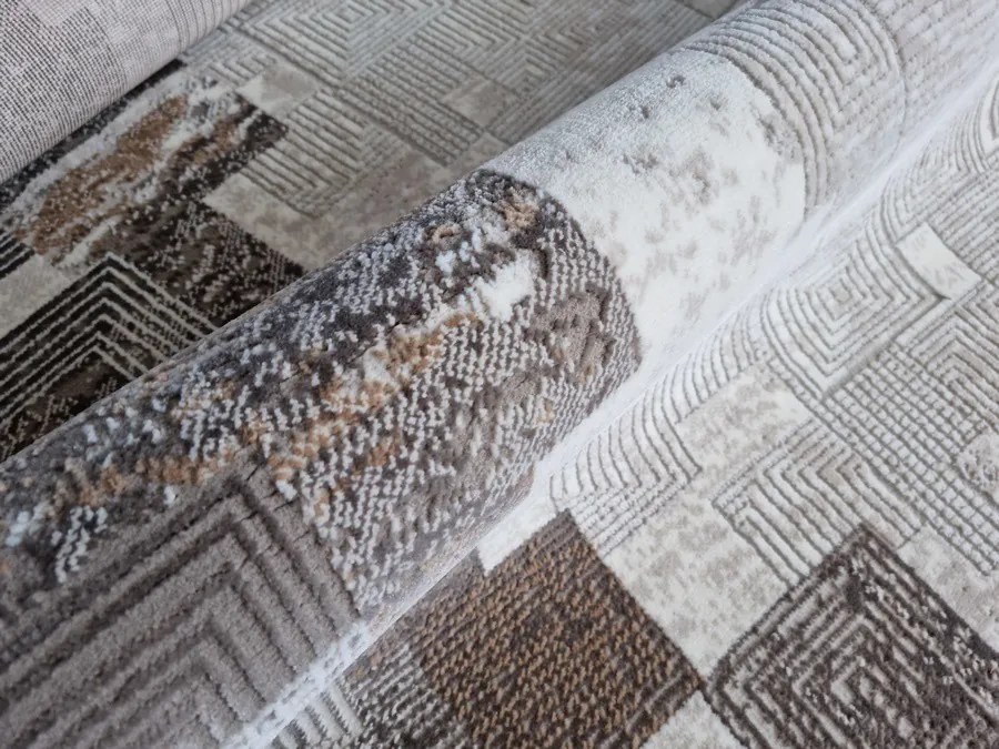 DC Koberec Exclusive 234 tmavá vizion zlatá Rozmer: 140×190 cm