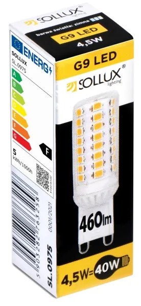 LED žiarovka G9 4000K 4,5W 460lm