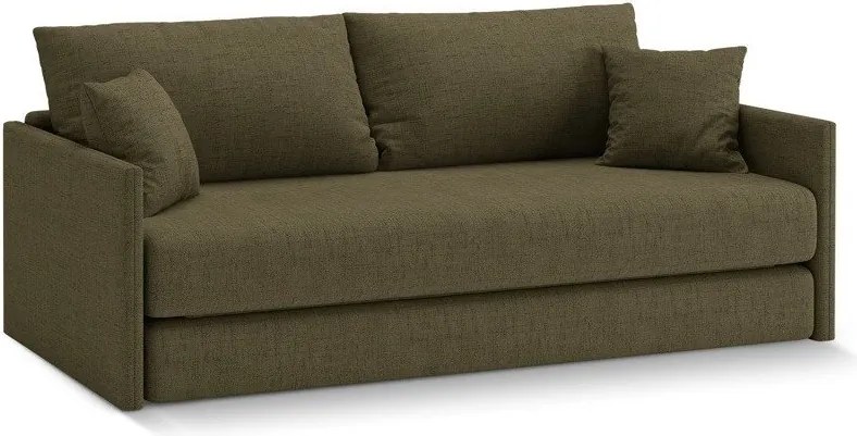 Zelená ženilková rozkladacia pohovka 209 cm Shannon – Cosmopolitan Design