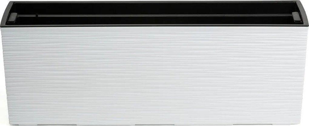 Plastový květináč Bouquet Riflo 56x19 cm bílý