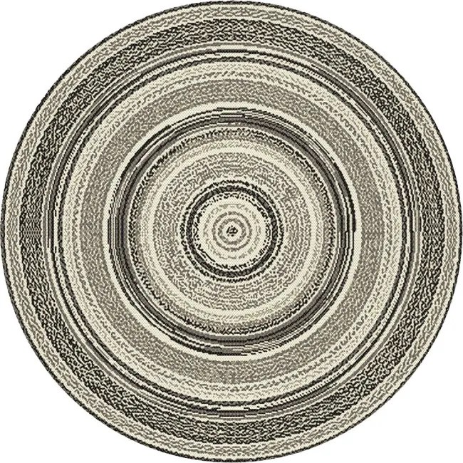 Koberec Star 19621-267 hnedý / béžový kruh