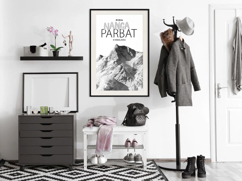 Artgeist Plagát - Nanga Parbat [Poster] Veľkosť: 30x45, Verzia: Čierny rám s passe-partout