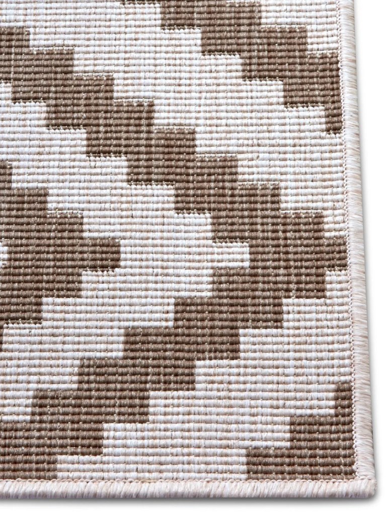 Kusový koberec Twin-Wendeteppiche 105460 Linen – na von aj na doma, 120x170, hnedá, chodba / predsieň, Hanse Home