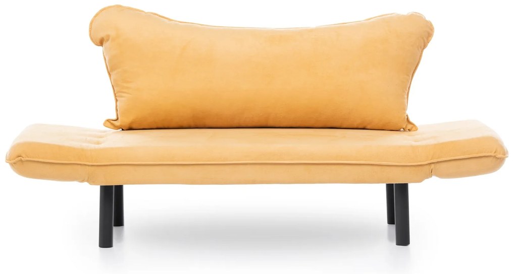 Rozkladacia pohovka dvojsed Chatty (horčicová). Akcia -14%. Vlastná spoľahlivá doprava až k Vám domov. 1062612