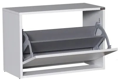 Skrinka na topánky 42x60 cm biela