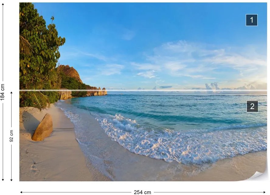 Fototapeta GLIX - Tropical Island Beach + lepidlo ZADARMO Vliesová tapeta  - 254x184 cm