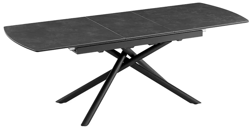 Jedálenský stôl MIKADO 180-230 cm rozkladací s keramickou doskou z grafitového mramoru