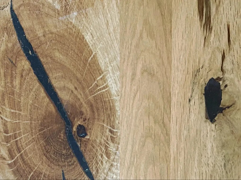 furniture-nabytek.cz - Masivní podstavec pod umyvadlo Sydney z divokého dubu, olejovaný, hnědý – 105×45×74 cm