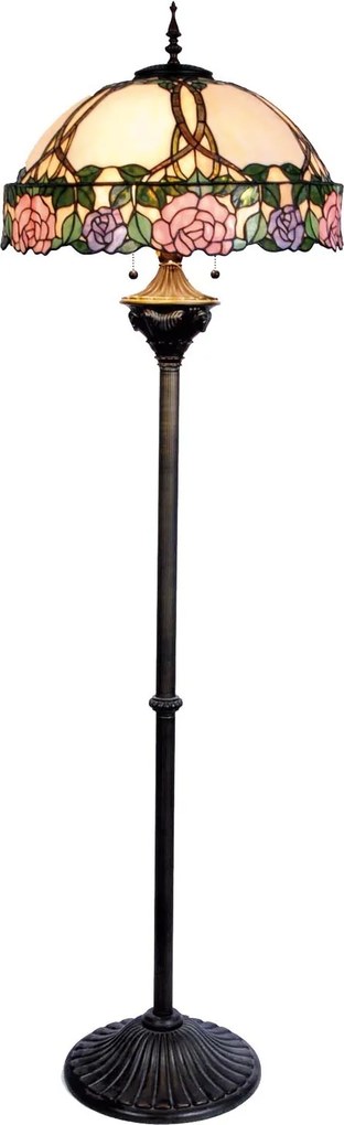 Stojaca lampa Tiffany - Ø 50 * 164 cm 3x E27 / Max 60W