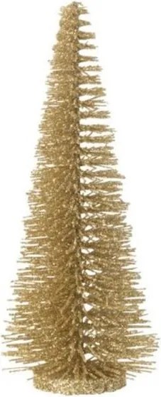 Zlatý vianočný dekoratívny stromček Glitter Tree – 5*5*15 cm