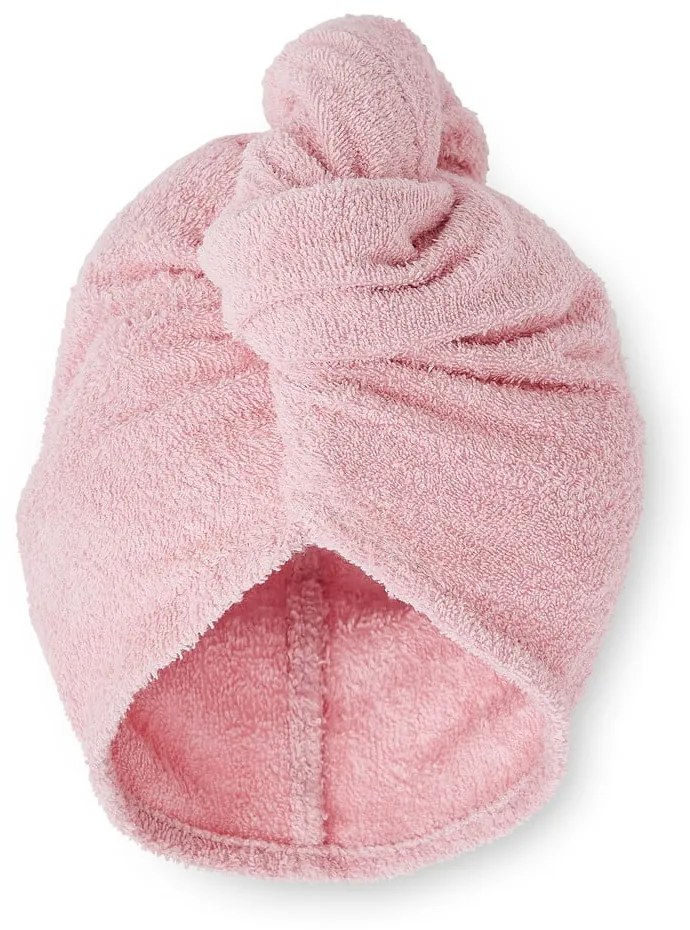 Ružové rýchloschnúce bavlnené uteráky na vlasy v súprave 2 ks 20x13 cm Quick Dry – Catherine Lansfield
