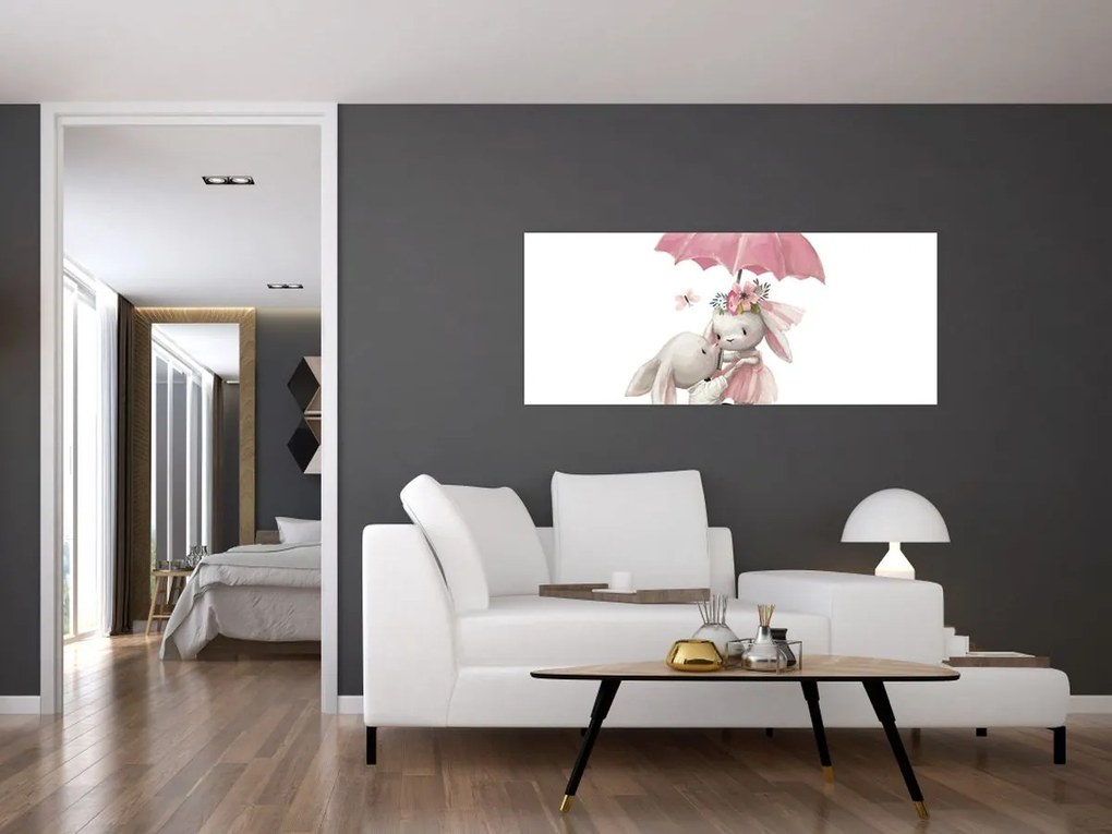 Obraz - Akvarelové zvieratko N⁰3 (120x50 cm)