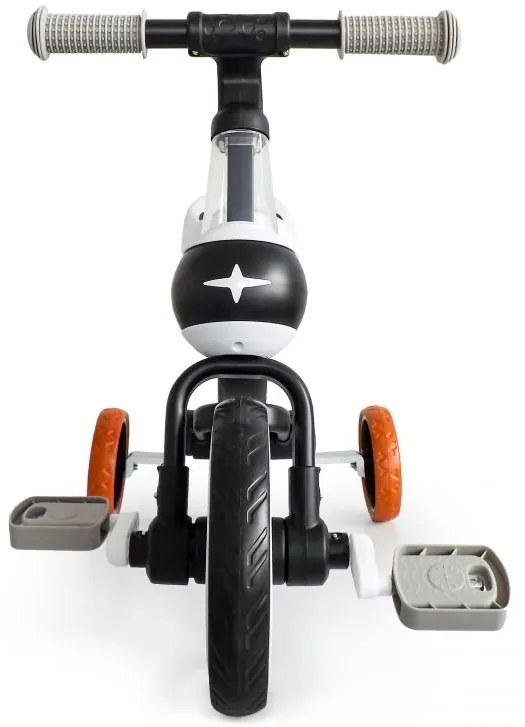 Detský bicykel, odrážadlo v čiernej farbe Ecotoys 4v1