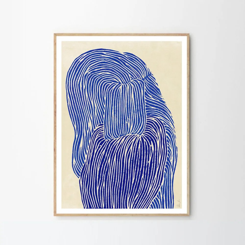 The Poster Club Plagát Deep Blue by Rebecca Hein 30x40 cm