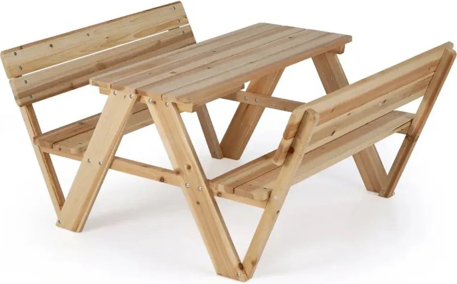 Detský piknikový stôl, prírodný