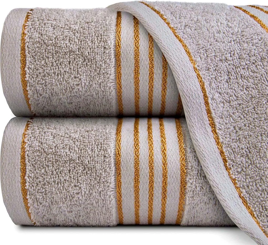 BAVLNENÉ UTERÁKY TIWANO SADA 1 KS 30X50 CM, 1 KS 50X90 CM, 1 KS 70X140 CM SIVÁ