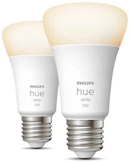 SADA 2x LED Stmievateľná žiarovka Philips Hue WHITE E27/9,5W/230V 2700K