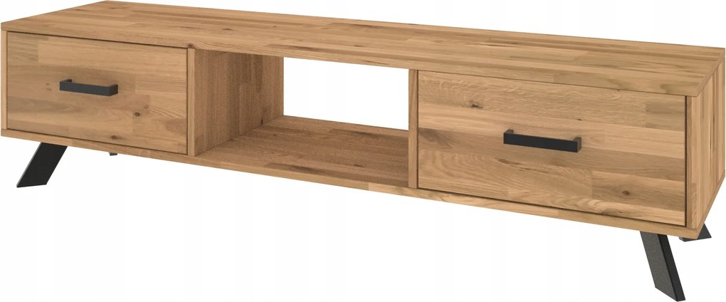 Dubová Rtv skrinka s zásuvkami Loft 39x180x40