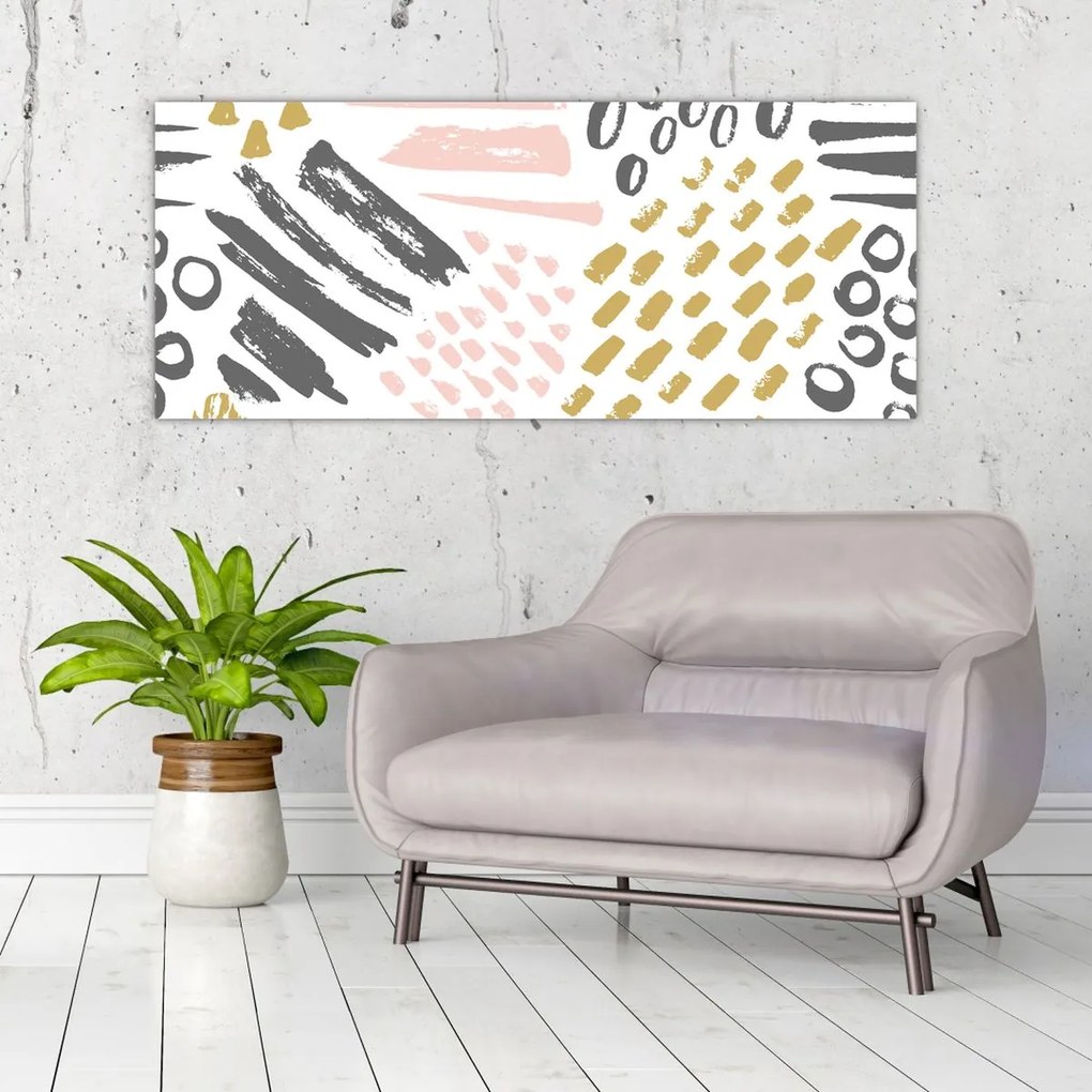 Obraz - Abstraktné ťahy (120x50 cm)