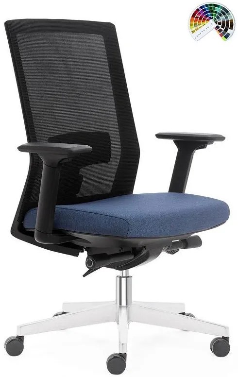 PEŠKA Kancelárska stolička MODESTO CR čalúnenie BREEZE čierna