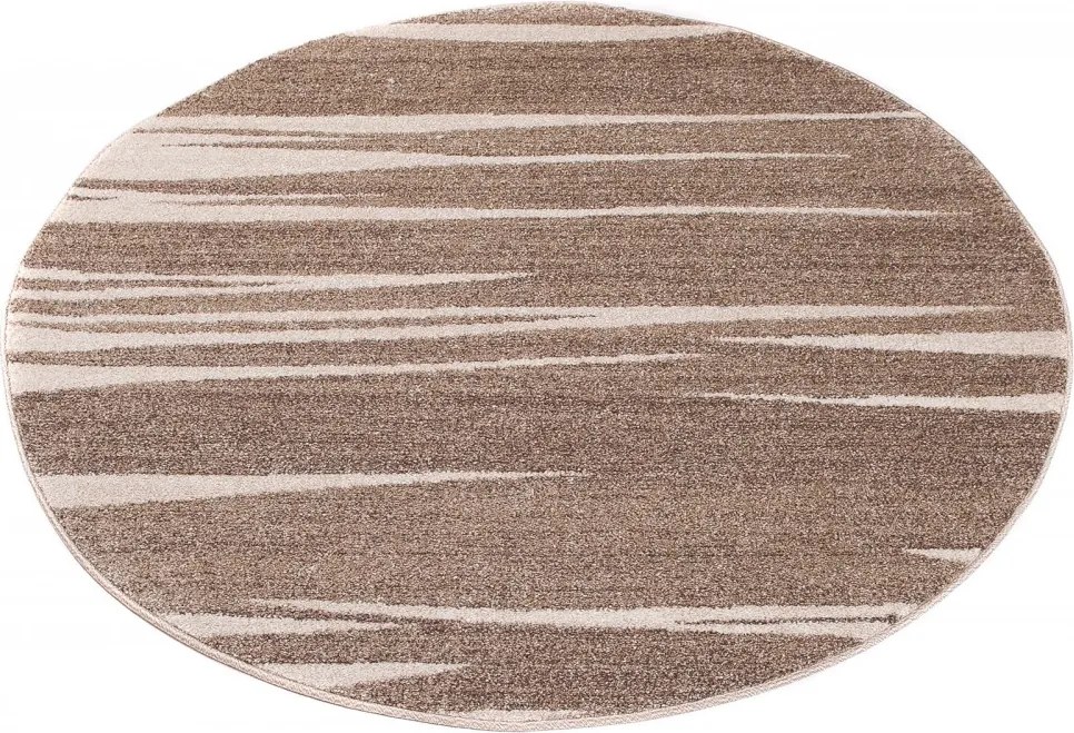 TA Koberec 3436A TMAVOBÉŽOVÉ SÁRÍ KOLESO 3UX Rozmer: 150x150 cm