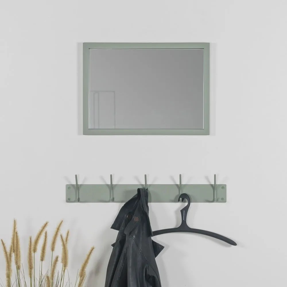 Sivozelený kovový nástenný vešiak 70 cm Fusion – Spinder Design