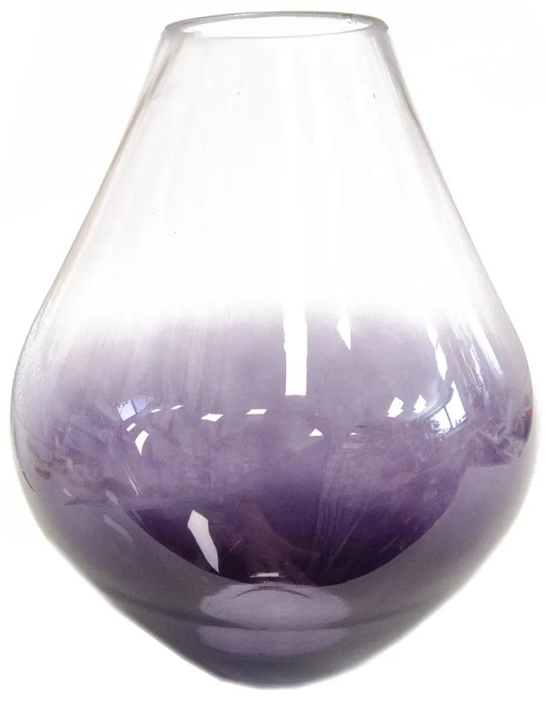Váza sklenená Purple 29 x 24 x 24 cm