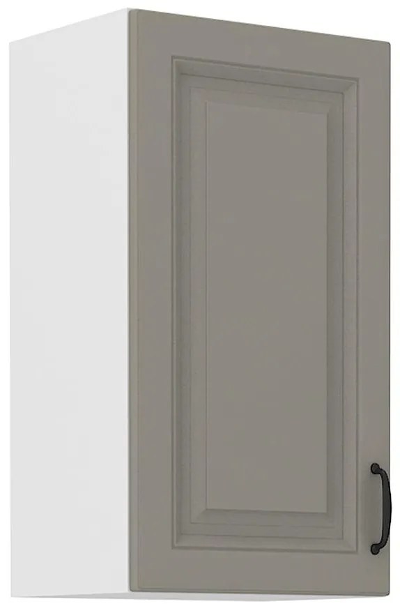 Kuchynská skrinka Stilo claygrey/biely 40g/72 1f