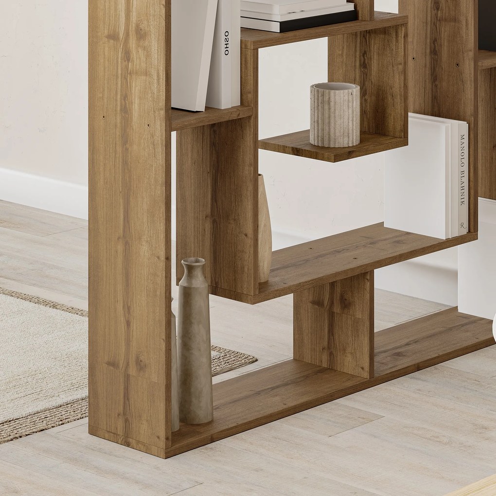 Moderná knižnica Houseland Labirent dub tmavý