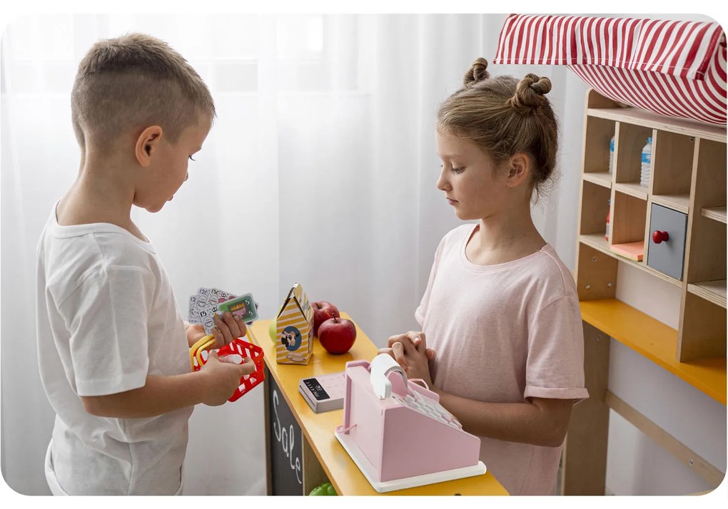 Drevená hračka pokladňa RK-868 Ricokids