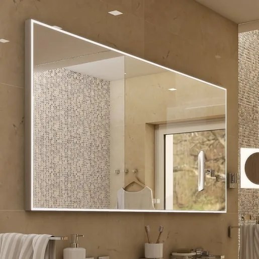 Zrkadlo s osvetlením Nimco 120x70 cm strieborná ZP 13006VX