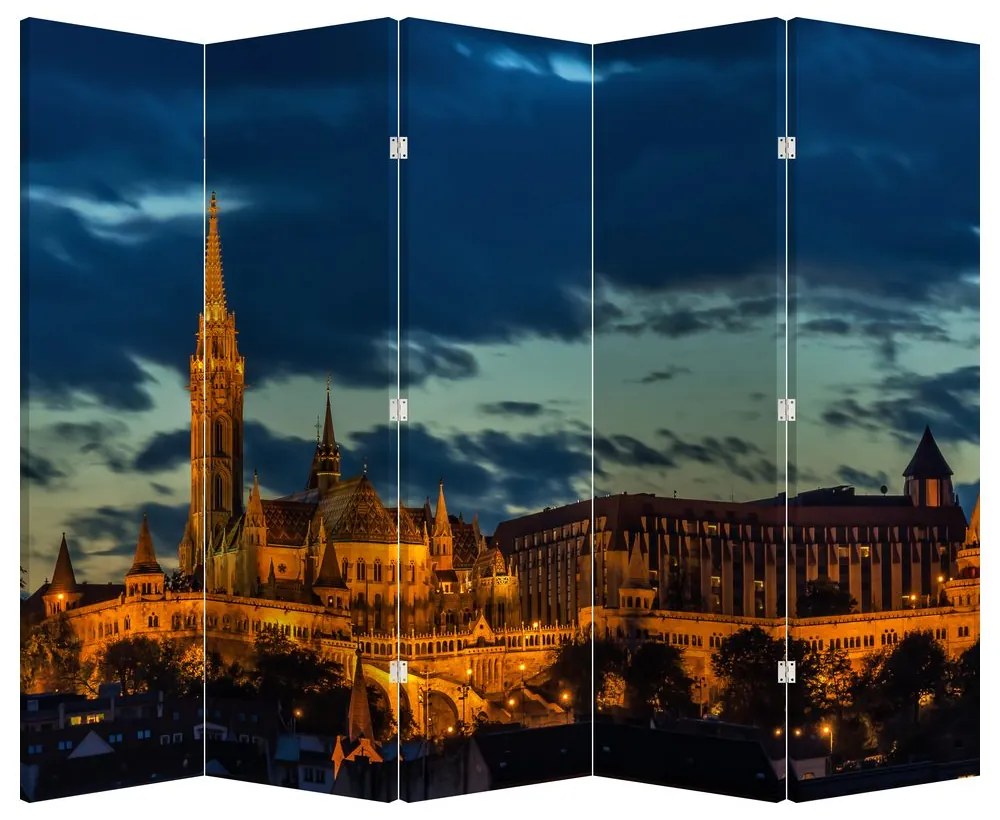 Paraván - Osvetlená stavba (210x170 cm)