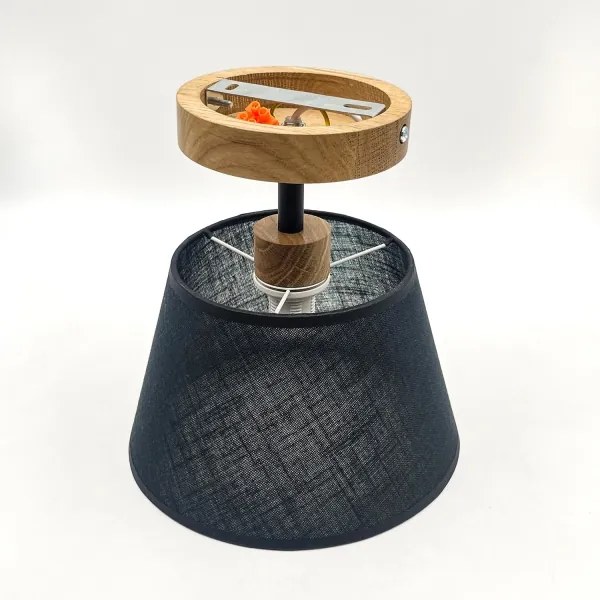 Brilagi - LED Prisadený luster ANTHONY 1xE14/60W/230V dub/čierna