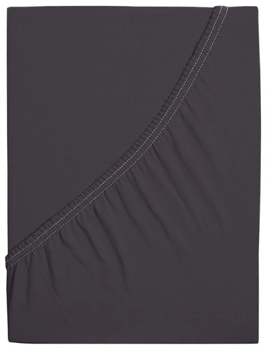 Jersey plachta do detskej postieľky EXCLUSIVE 70x140 cm antracitová