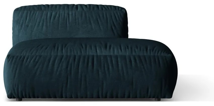 Tmavomodrý zamatový modul pohovky (pravý roh) Martina – Micadoni