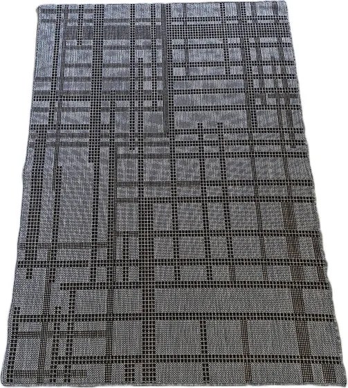 Sisalový koberec s pruhmi Sizal Sede – sivý obdĺžnikový Rozmer: 120x170 cm