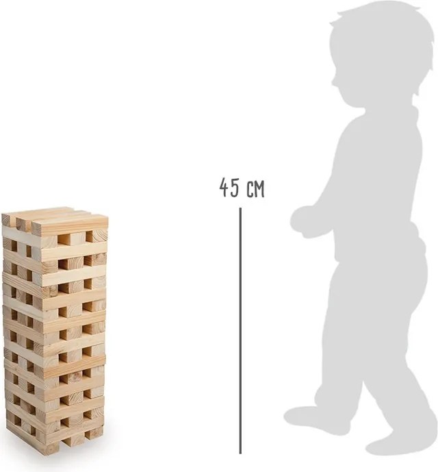 Dřevěná společenská hra JENGA GAME natur