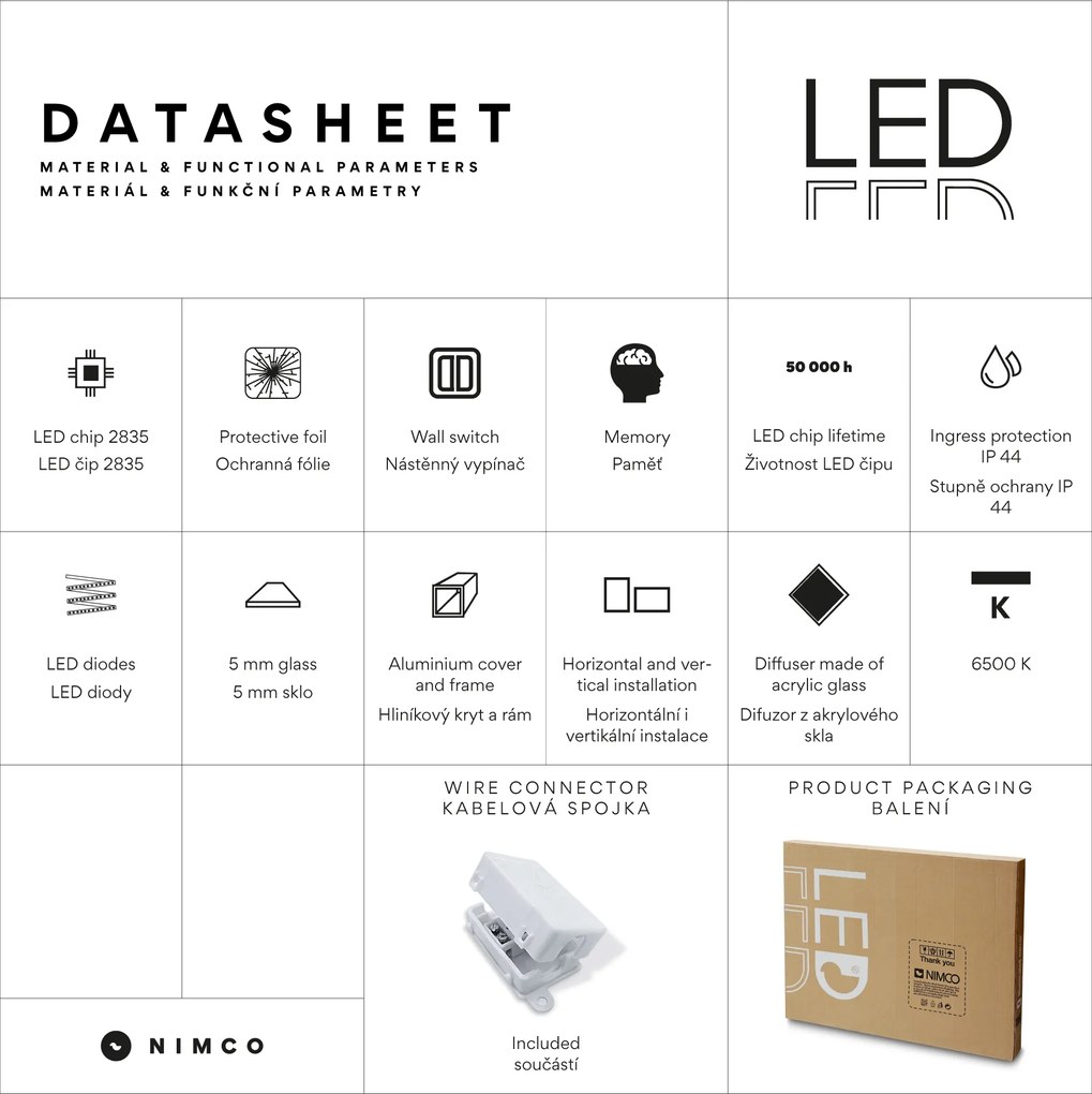 Nimco LED zrkadlo 1000x600 - ZP 8004