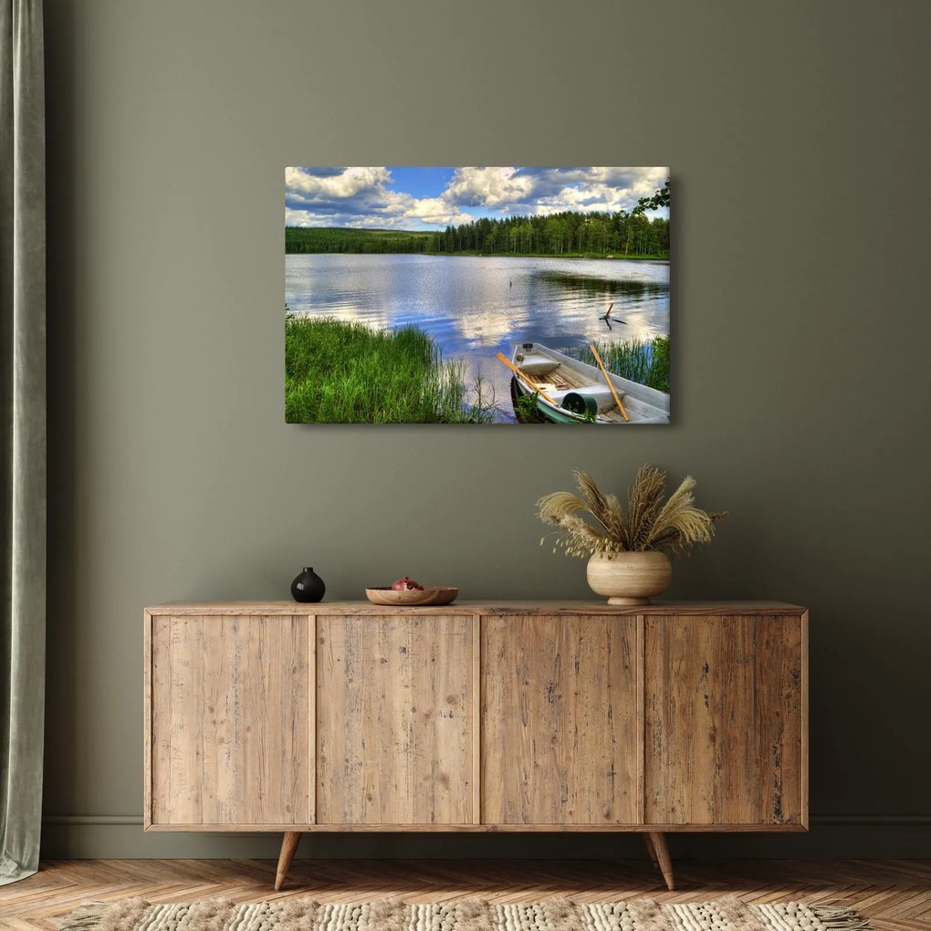 Obraz - Malebná dedina (90x60 cm)