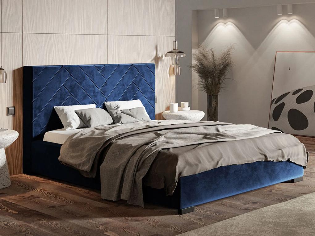 PROXIMA.store - Luxusná manželská posteľ OPAL ROZMER: 180 x 200 cm, FARBA NÔH: dub
