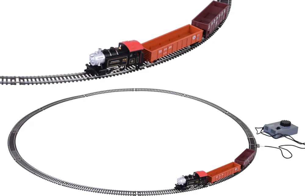 Jokomisiada Elektrický vlak, klasická parná lokomotíva s riadiacou jednotkou H0 1:87 RC0643