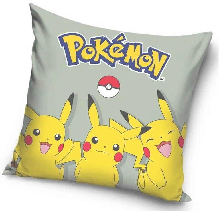 Detský vankúšik Pokémon Pika Pika Pikachu 40x40 cm