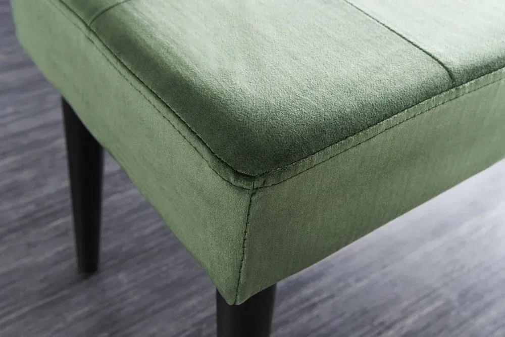 Invicta Interior - Elegantná lavica BOUTIQUE 95 cm, zelená, zamat