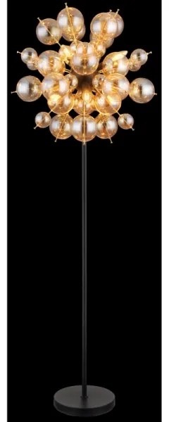 Globo 15633SA - Stojacia lampa UDO 6xE14/25W/230V zlatá