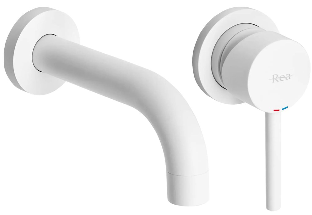 Rea Lungo, umývadlová podomietková batéria + BOX, biela, REA-B9559