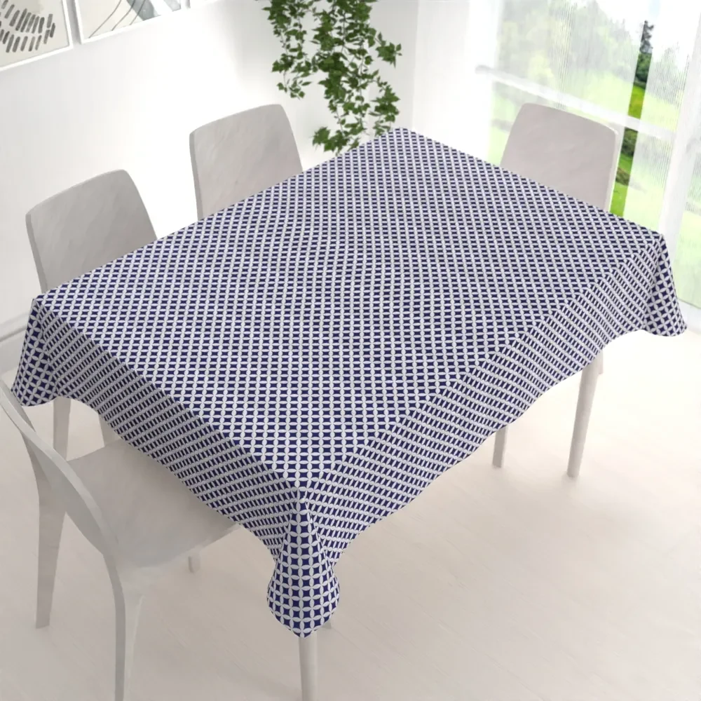 Biante Bavlnený obdĺžnikový obrus Sandra SA-241 Tmavo modré Maroko 120x200 cm
