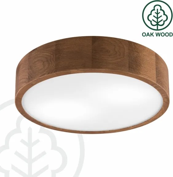 Brilagi - LED RGBW stmievateľné stropné svietidlo CARVALHO 2xE27/15W/230V Wi-Fi dub pr. 37,5