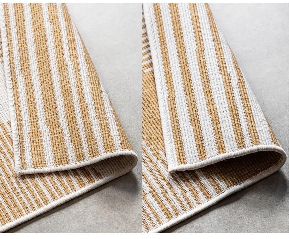 Okrovožlto-krémový vonkajší koberec 80x150 cm Gemini – Elle Decoration